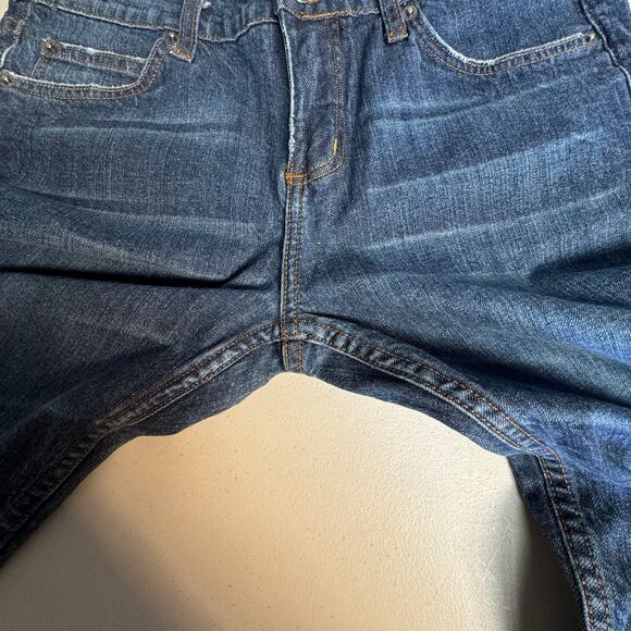 Y2K VTG Juicy Couture Low Rise Flare Sequin J Pocket Jeans Women 30 Medium Wash - Picture 5 of 9